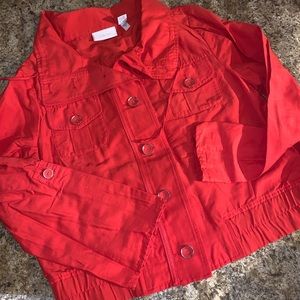 Chico's Jacket Like New Bright Scarlett